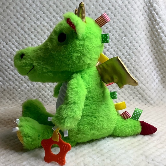 Make Believe Ideas Plush Dragon Sensory Snuggables Stuffed Animal with Chime Toy - Picture 8 of 14